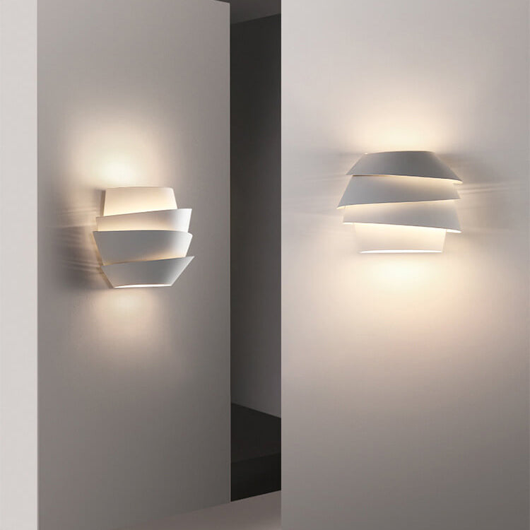 Wandlamp – Scandinavisch design – Dubbele ijzeren constructie, geschikt voor moderne wooncultuur