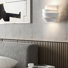 Wandlamp – Scandinavisch design – Dubbele ijzeren constructie, geschikt voor moderne wooncultuur