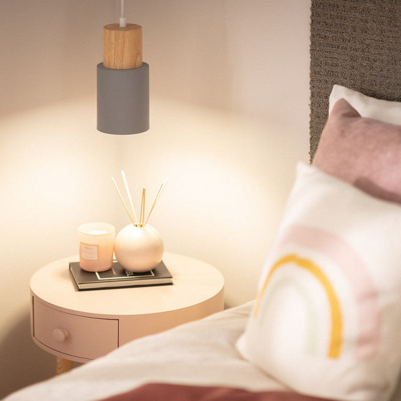 Hanglamp – Cilindervormig ontwerp – Geschikt voor diverse interieurstijlen | E27 fitting, energiezuinig