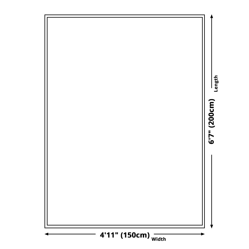 Vloerkleed – Geometrisch rhombus patroon – Polyester, machine wasbaar, voor woningdecoratie