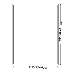 Industrieel tapijt – Abstract ontwerp, machinewasbaar – Polyester, niet-slip, voor slaapkamer