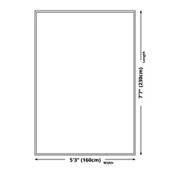 Industrieel tapijt – Abstract ontwerp, machinewasbaar – Polyester, niet-slip, voor slaapkamer