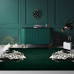 Tapijt met funky cheetah patroon – Wasbaar en anti-slip – Polyester voor woonkamer