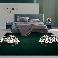 Tapijt met funky cheetah patroon – Wasbaar en anti-slip – Polyester voor woonkamer