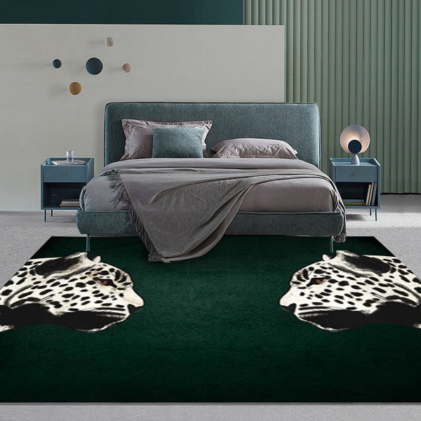 Tapijt met funky cheetah patroon – Wasbaar en anti-slip – Polyester voor woonkamer