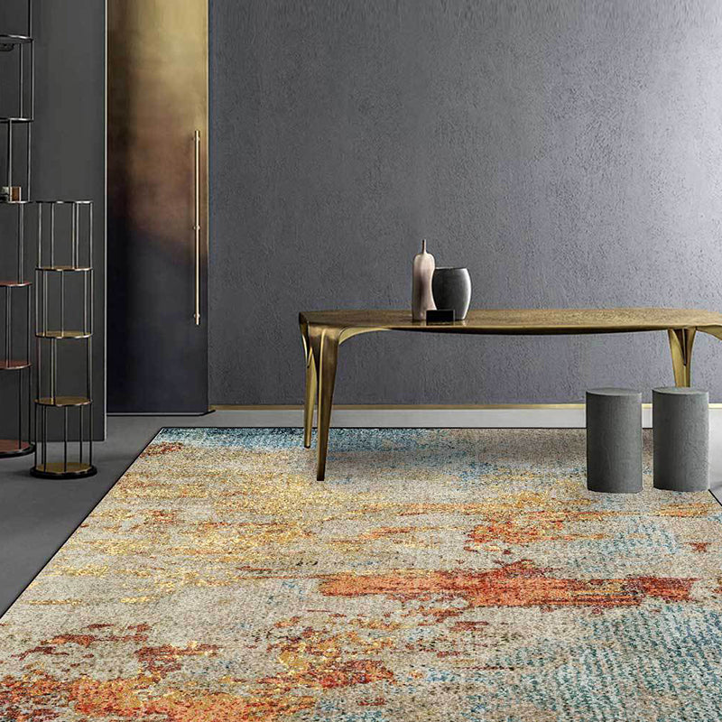 Abstract tapijt – Wasbaar, anti-slip – Polyester, industrieel vloerkleed voor woonkamer