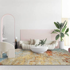 Abstract tapijt – Wasbaar, anti-slip – Polyester, industrieel vloerkleed voor woonkamer