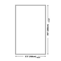 Ombre tapijt – Machinewasbaar | Synthetisch, niet-slip, voor slaapkamer