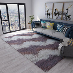 Woonkamer Tapijt – Abstracte Streepprint – Polyester, Huisdiervriendelijk, Gebiedtapijt