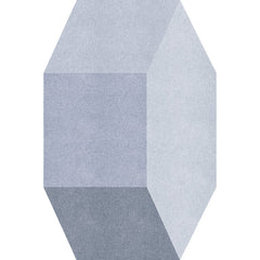 Slaapkamer tapijt – Onregelmatig geometrisch patroon – Polyester met anti-slip achterkant