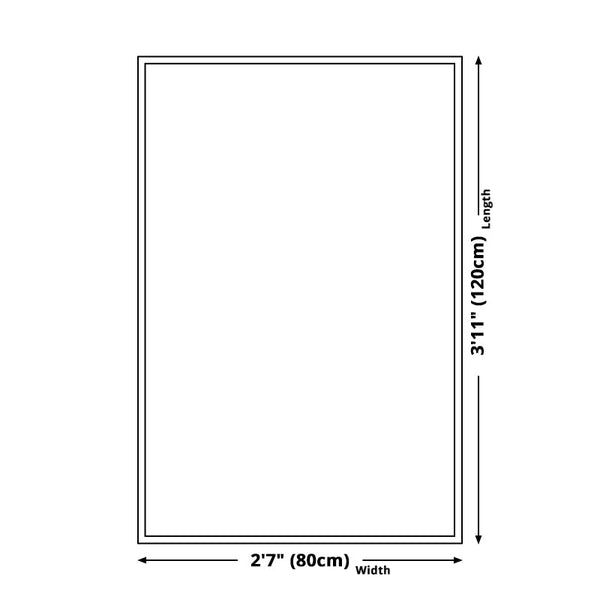 Slaapkamer tapijt – Onregelmatig geometrisch patroon – Polyester met anti-slip achterkant