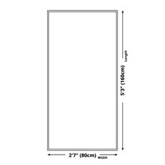 Slaapkamer tapijt – Onregelmatig geometrisch patroon – Polyester met anti-slip achterkant