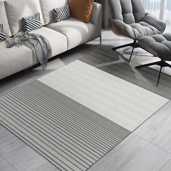 Tapijt – Modernistisch gestreept patroon – Wasbaar, huisdiervriendelijk, polyester, niet-slip achterkant