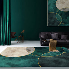 Geometrisch patroon tapijt – Wasbaar, niet-slip, huisdiervriendelijk – Polypropyleen