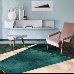 Geometrisch patroon tapijt – Wasbaar, niet-slip, huisdiervriendelijk – Polypropyleen