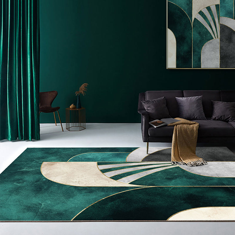 Geometrisch patroon tapijt – Wasbaar, niet-slip, huisdiervriendelijk – Polypropyleen