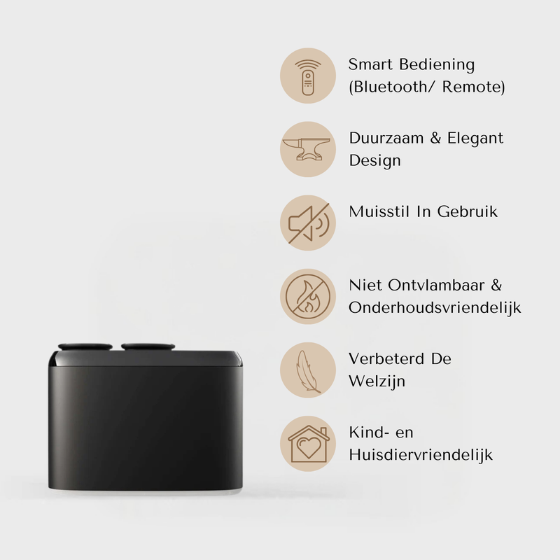Evolve CA100B Smart – Aroma Diffuser voor 100 m² – App & Bluetooth Control