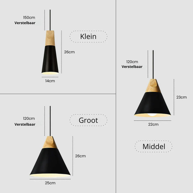 Hanglamp – Modern ontwerp – Geschikt voor diverse interieurstijlen | E27 fitting, energiezuinig