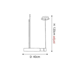 Hanglamp – Cirkelvormig ontwerp – Geschikt voor binnengebruik, energiezuinig