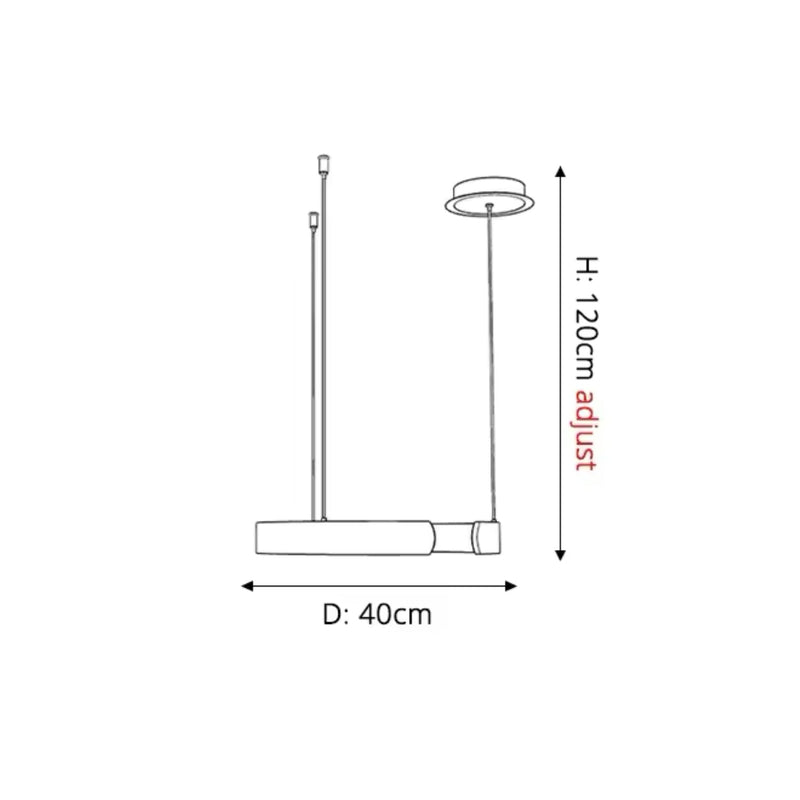 Hanglamp – Cirkelvormig ontwerp – Geschikt voor binnengebruik, energiezuinig