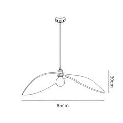 Hanglamp – Gebogen houtdesign – Geschikt voor diverse interieurstijlen