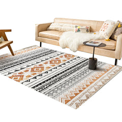Multicolor patroon tapijt – Vlekbestendig, wasbaar, niet-slip – Polyester, Nordic-stijl