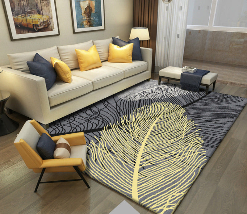 Multicolor patroon tapijt – Vlekbestendig, wasbaar, niet-slip – Polyester, Nordic-stijl