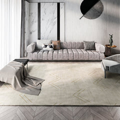 Trellis tapijt – Minimalistisch ontwerp – Polyester, vlekbestendig, huisdiervriendelijk, niet-slip achterzijde