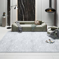 Trellis tapijt – Minimalistisch ontwerp – Polyester, vlekbestendig, huisdiervriendelijk, niet-slip achterzijde