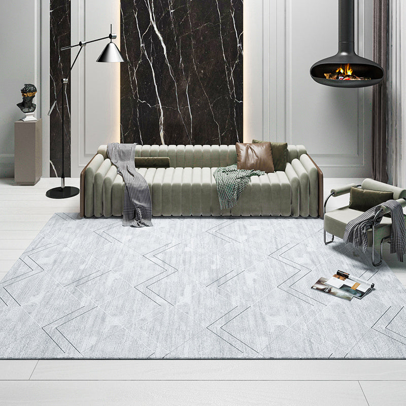 Trellis tapijt – Minimalistisch ontwerp – Polyester, vlekbestendig, huisdiervriendelijk, niet-slip achterzijde