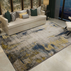 Rustiek tapijt – Vlekbestendig, machinewasbaar, antislip | Polyester, multi-kleuren, voor woonkamer