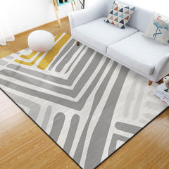 Industriële tapijten – Geometrisch ontwerp – Polyester, huisdiervriendelijk, niet-slip, kleurbestendig