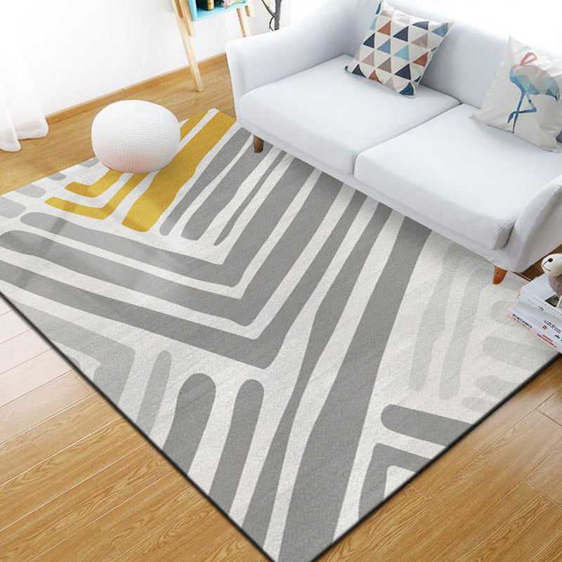 Industriële tapijten – Geometrisch ontwerp – Polyester, huisdiervriendelijk, niet-slip, kleurbestendig