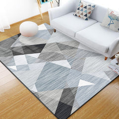Industriële tapijten – Geometrisch ontwerp – Polyester, huisdiervriendelijk, niet-slip, kleurbestendig