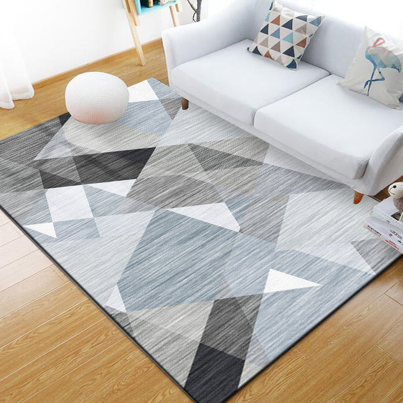 Industriële tapijten – Geometrisch ontwerp – Polyester, huisdiervriendelijk, niet-slip, kleurbestendig