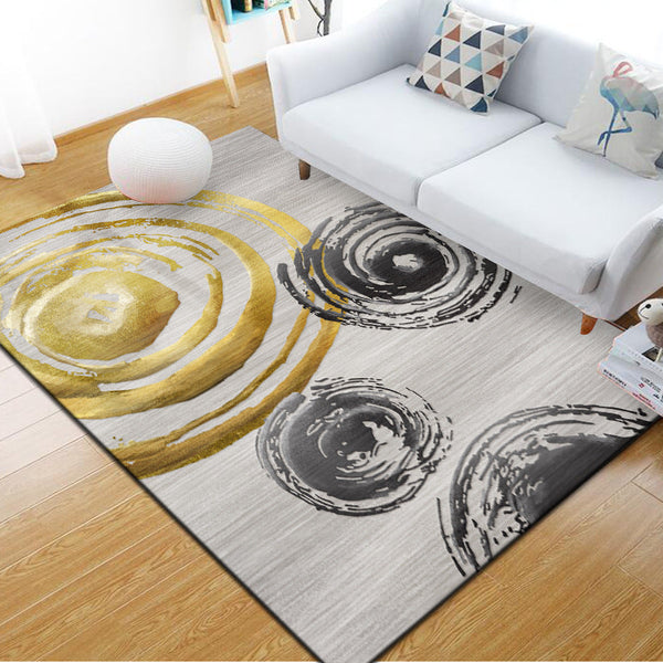 Industriële tapijten – Geometrisch ontwerp – Polyester, huisdiervriendelijk, niet-slip, kleurbestendig