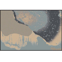 Geometrisch Tapijt – 3D Illusie, Anti-slip, Huisdiervriendelijk, Machine Wasbaar, Polyester