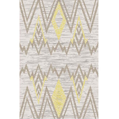 Synthetisch binnen tapijt – Abstract geometrisch design – Niet-slip, wasbaar, huisdiervriendelijk