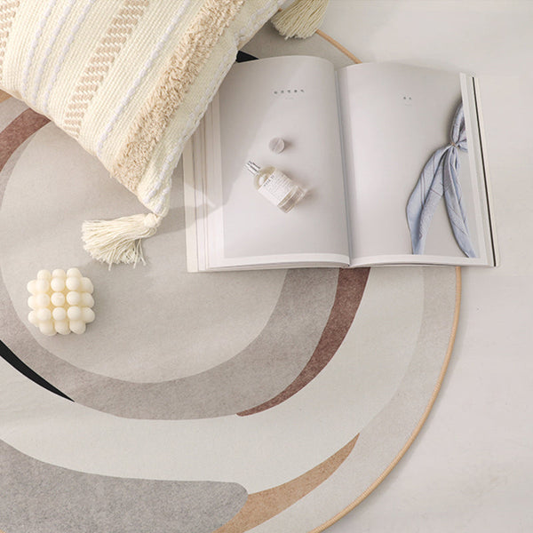 Abstract geprinte gebied tapijt – Trendy design – Polyester, wasbaar, niet-slip achterkant