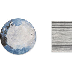 Abstracte geprinte tapijt – Huisdiervriendelijk en onderhoudsvriendelijk – Polypropyleen, geschikt voor woonkamer