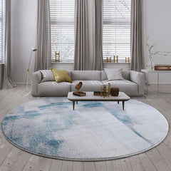 Abstracte geprinte tapijt – Huisdiervriendelijk en onderhoudsvriendelijk – Polypropyleen, geschikt voor woonkamer