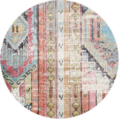 Trendy tapijt – Multi-gekleurde abstracte print – Vlekbestendig en anti-slip achterkant