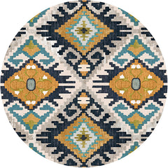 Trendy tapijt – Multi-gekleurde abstracte print – Vlekbestendig en anti-slip achterkant