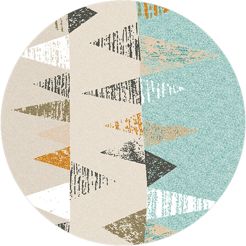 Trendy tapijt – Multi-gekleurde abstracte print – Vlekbestendig en anti-slip achterkant