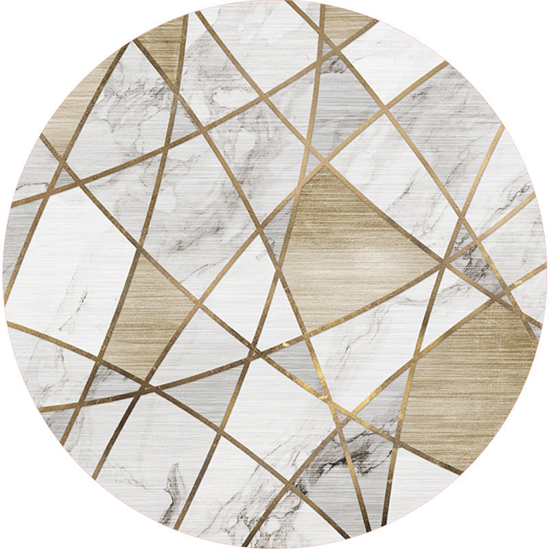 Trendy tapijt – Multi-gekleurde abstracte print – Vlekbestendig en anti-slip achterkant