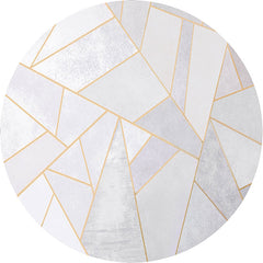 Trendy tapijt – Multi-gekleurde abstracte print – Vlekbestendig en anti-slip achterkant