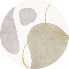 Geometrisch vloerkleed – Niet-slip en gemakkelijk verzorgbaar – Polyester, wasbaar tapijt