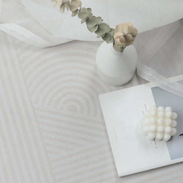 Geometrisch vloerkleed – Niet-slip en gemakkelijk verzorgbaar – Polyester, wasbaar tapijt