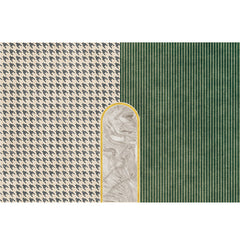 Tapijt – Vlekbestendig | Anti-slip | Katoenmix met geometrisch patroon