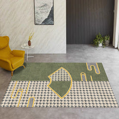 Tapijt – Vlekbestendig | Anti-slip | Katoenmix met geometrisch patroon